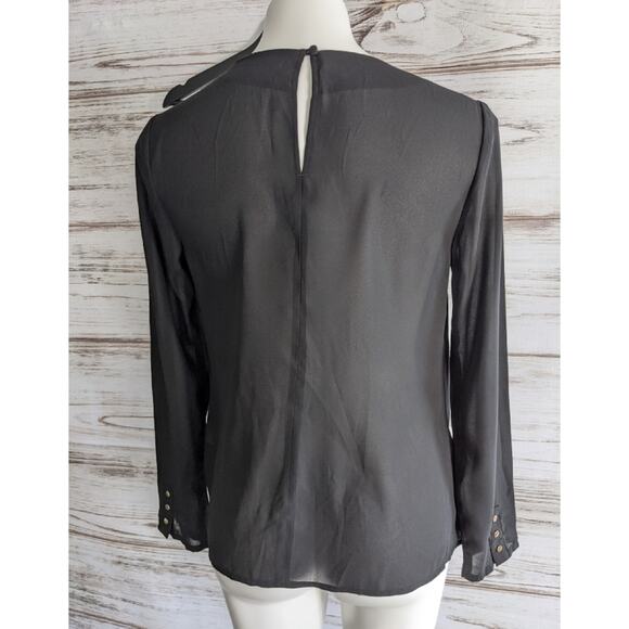 41 Hawthorn Stitch Fix Black Twist Front Blouse sz Small - Picture 2 of 5